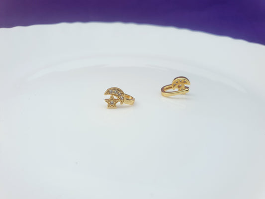 GOLD EAR CUFF O2 X