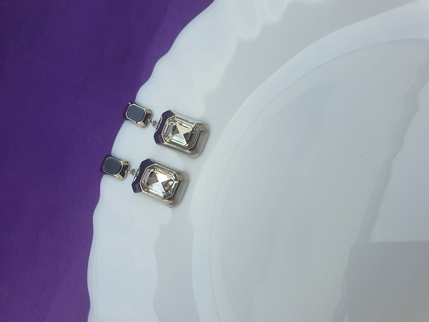 SILVER EARRING E Z1 X