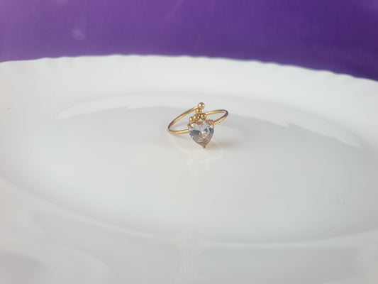 GOLD ADJUSTABLE RING X