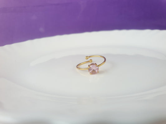 GOLD ADJUSTABLE RING X