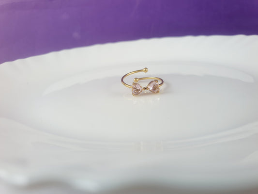 GOLD ADJUSTABLE RING X
