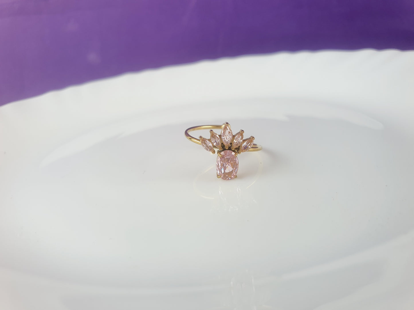 GOLD ADJUSTABLE RING X