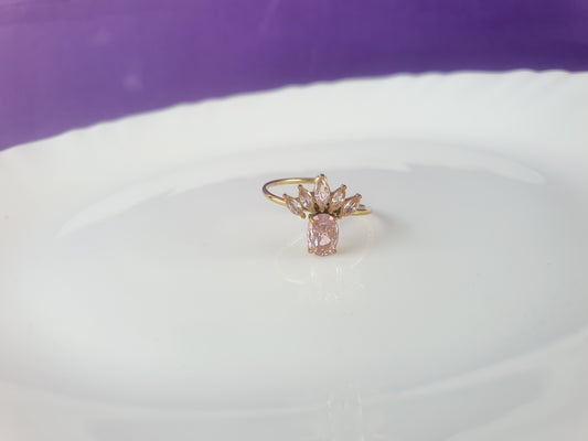 GOLD ADJUSTABLE RING X