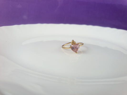 GOLD ADJUSTABLE RING X