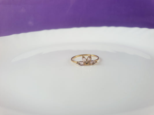 GOLD  ADJUSTABLE RING X