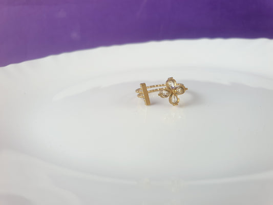 GOLD ADJUSTABLE RING X