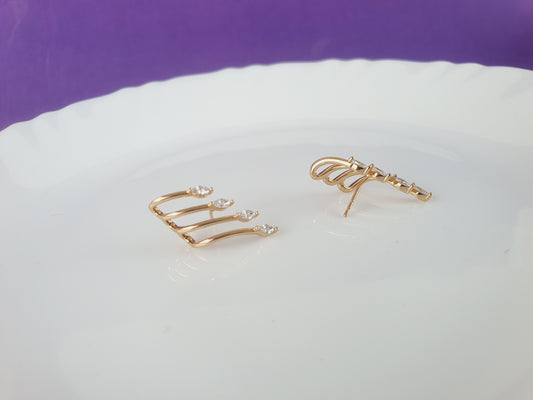 ROSEGOLD EARRING RE3  R2 X
