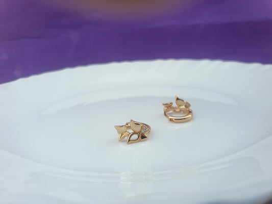 ROSEGOLD EARRING X BX X