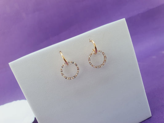 ROSEGOLD EARRING W BX X