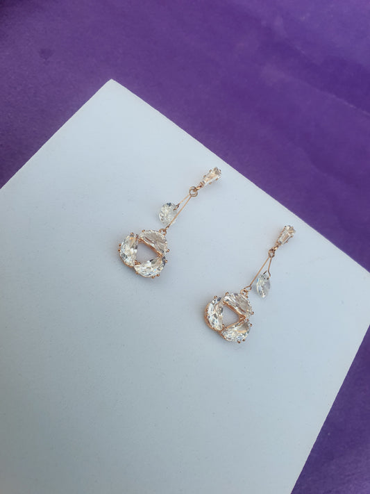 ROSEGOLD EARRING B R1 X