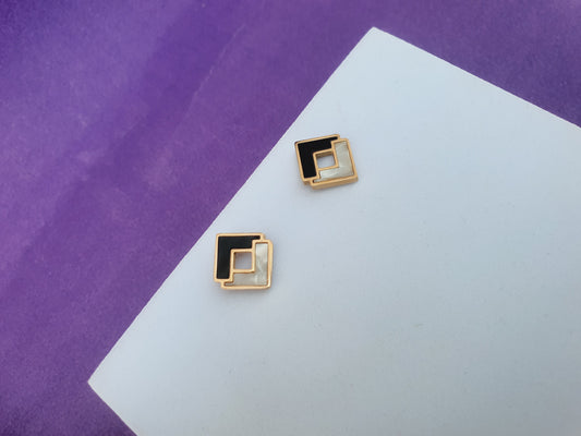 ROSEGOLD EARRING L R1 X