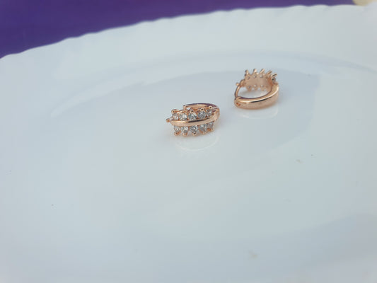 ROSEGOLD EARRING N R1 X