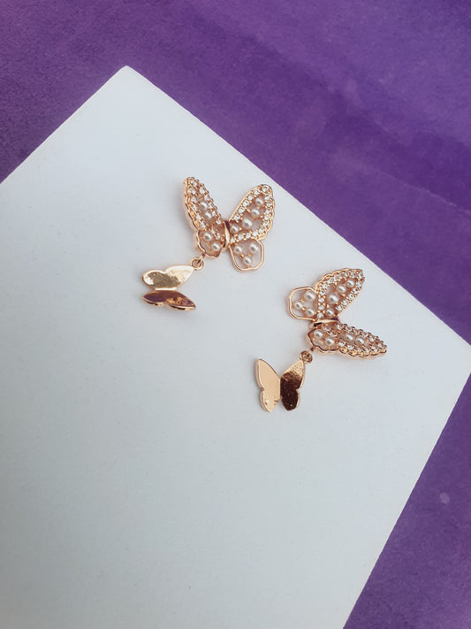 ROSEGOLD EARRING W2 R1 X