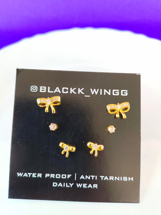 GOLD COMBO EARRING B Y X