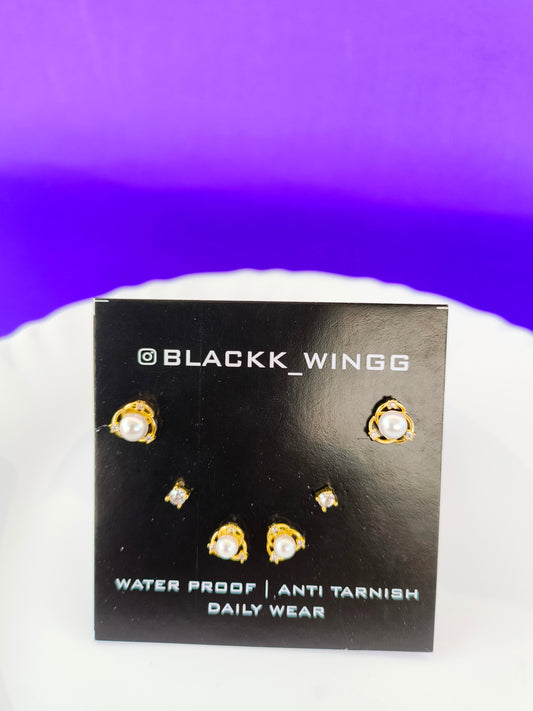 GOLD COMBO EARRING E Y X