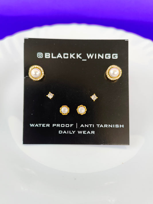 GOLD COMBO EARRING F Y X