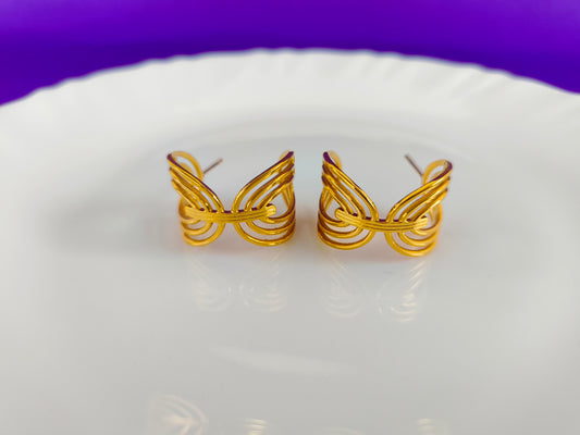GOLD   EARRING CC G T2 X