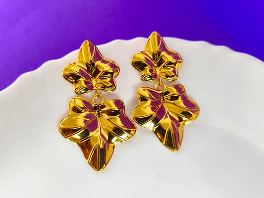 GOLD EARRING  K G T1  X