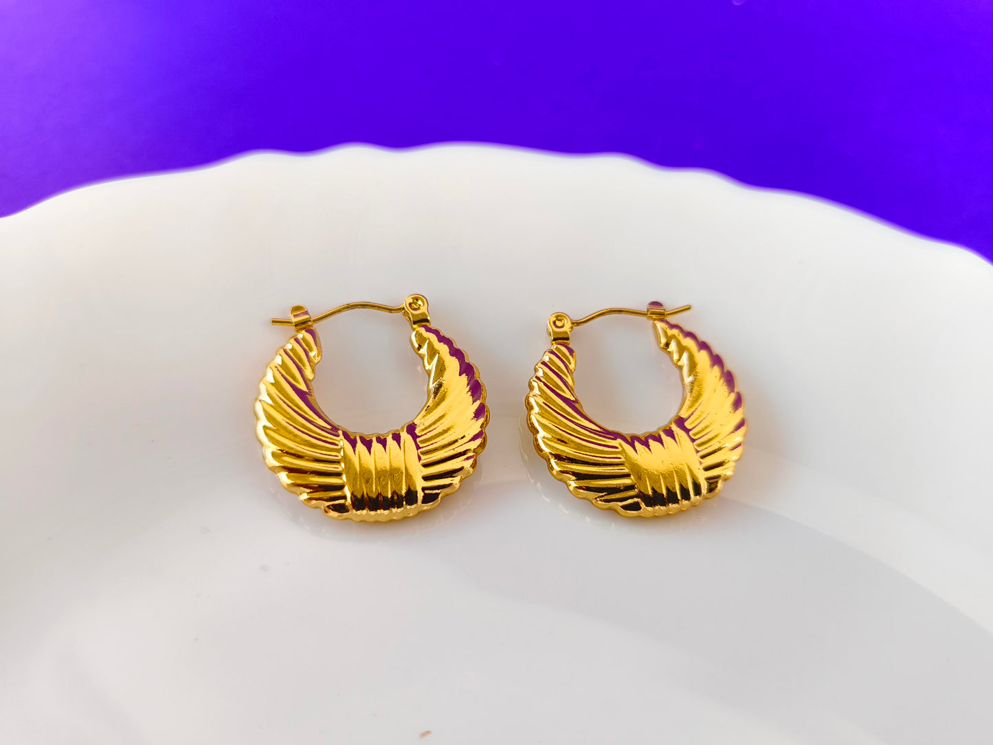 GOLD EARRING JJ G T2 X