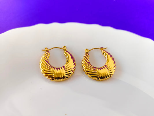 GOLD EARRING JJ G T2 X