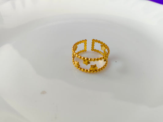ADJUSTABLE GOLD RING
