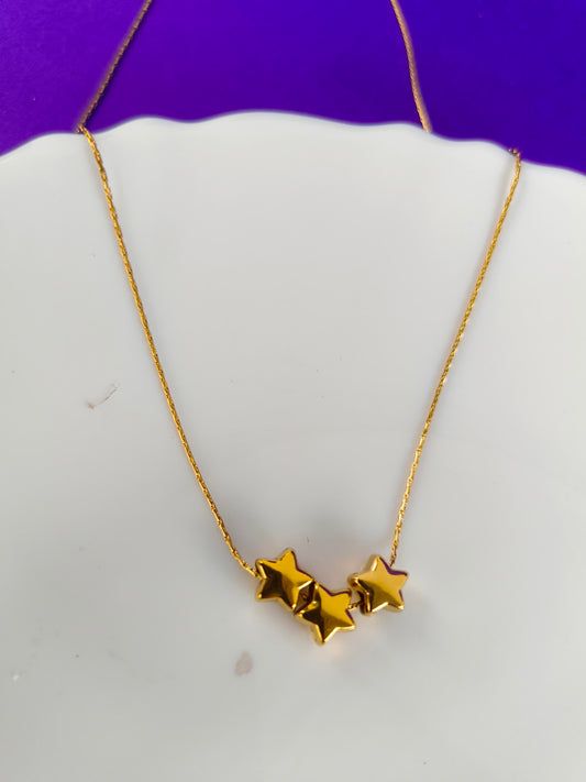 GOLD TRIPLE STAR CHAIN M5 S8