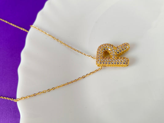 GOLD K LETTER CHAIN AB S6