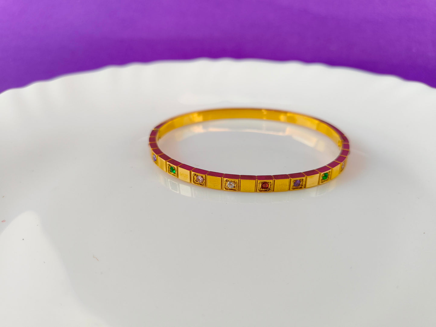 GOLD MINIMAL BRACELET MULTICOLOUR