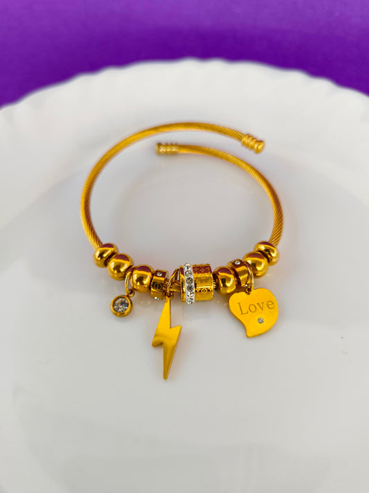 GOLD SPIRAL BRACELET X