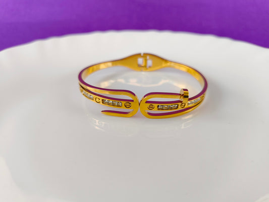 GOLD DOUBLE NAIL BRACELET X
