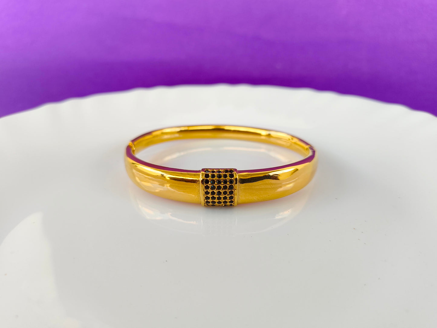 Gold Black Stone Bracelet X