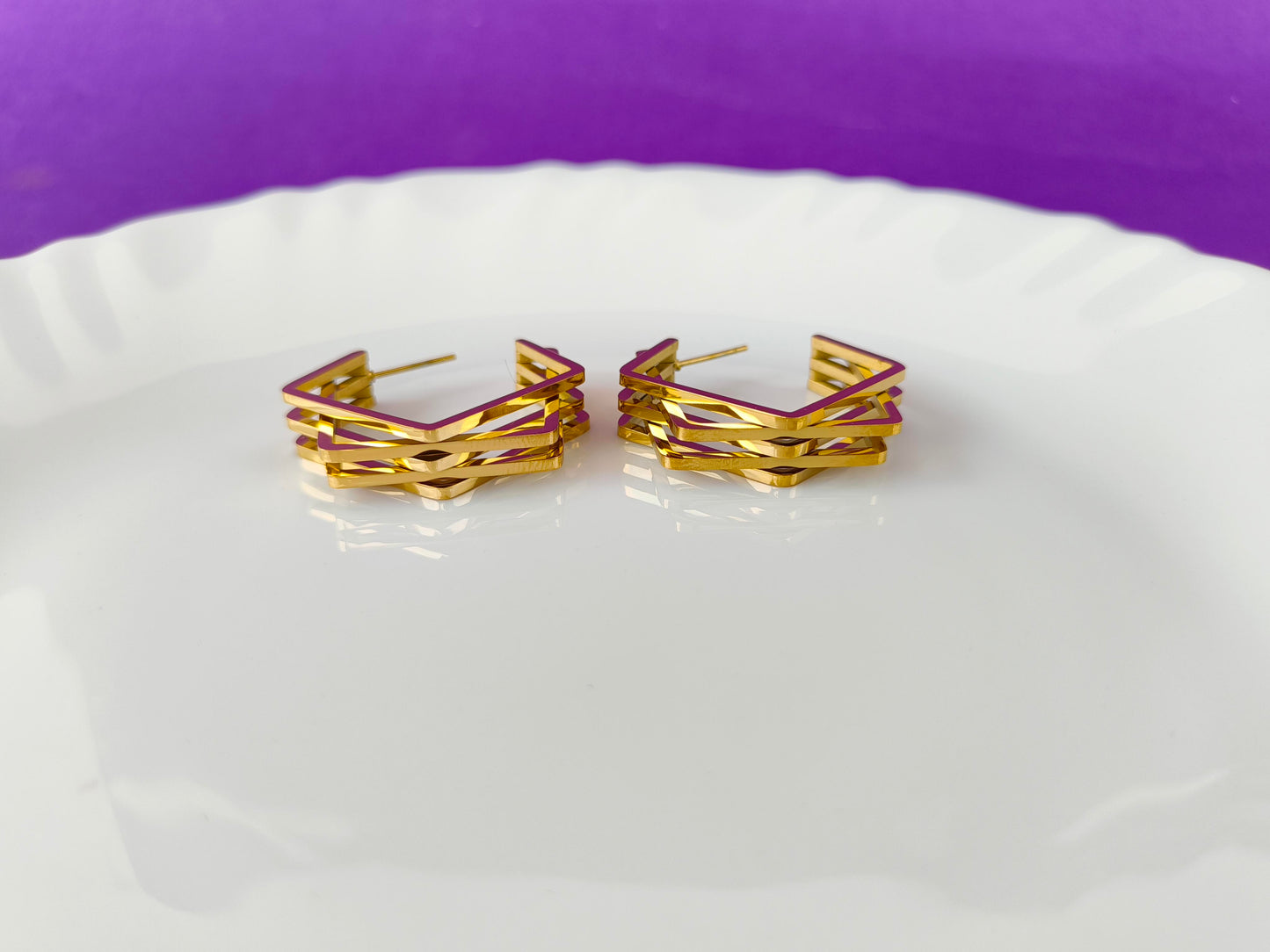 GOLD EARRING 6D G T6 X