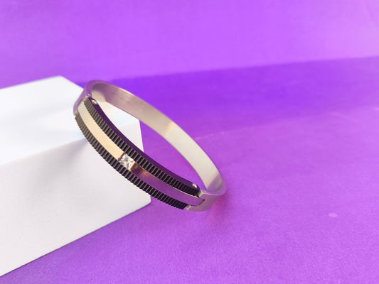 UNISEX KADA BLACK SILVER BRACELET X