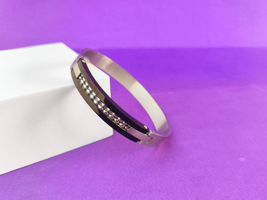 UNISEX KADA BLACK SILVER BRACELET X