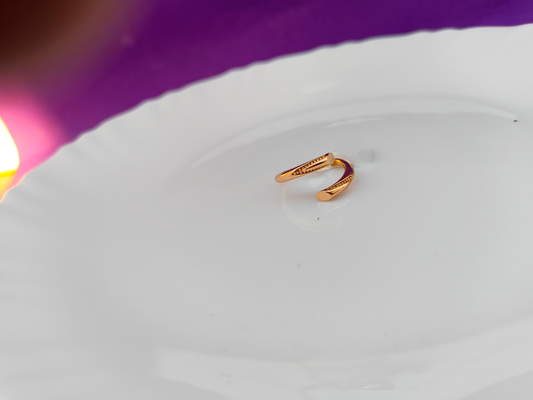 ADJUSTABLE ROSEGOLD RING X