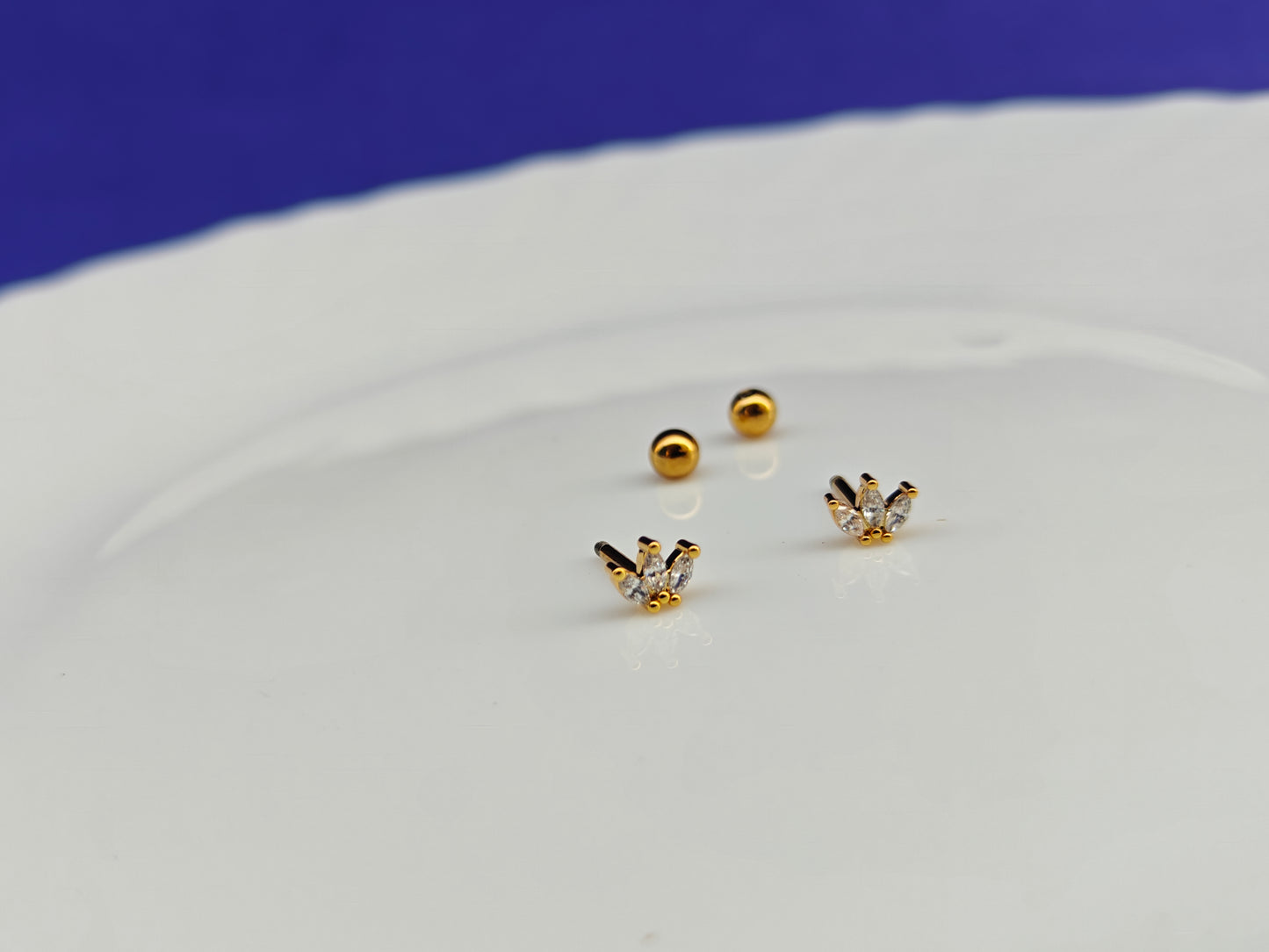 SCREW TYPE EARRINGS ANTI TARNISH AS 5