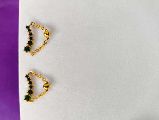 GOLD EARRING  7K T7 X