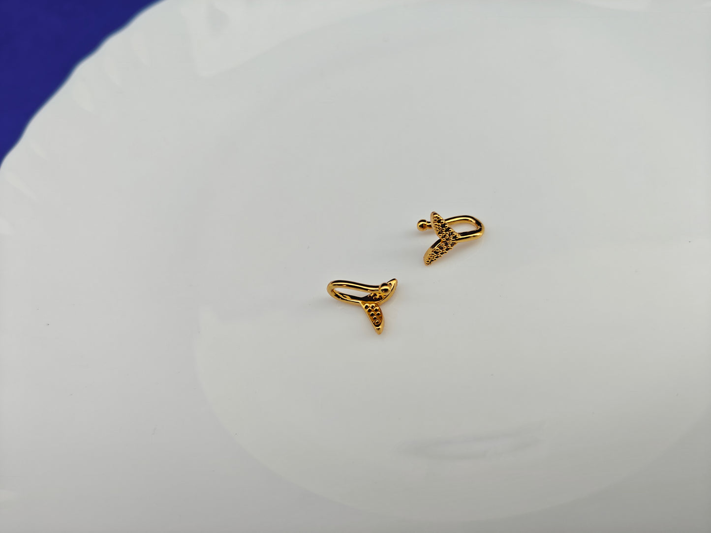 18 K PLATED MULTI USE SILVER NOSEPIN/EARCUFF SINGLE