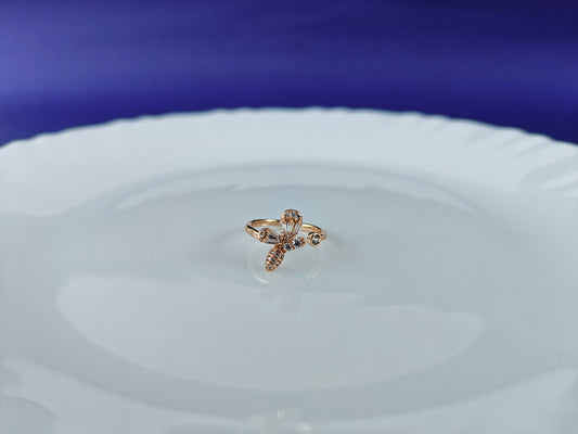 ADJUSTABLE ROSEGOLD RING X