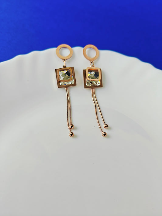 ROSEGOLD EARRING 4A BT X