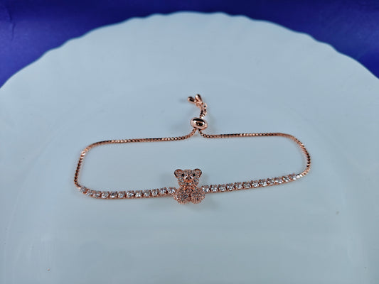 ADJUSTABLE ROSE   GOLD CHAIN BRACELET L A2