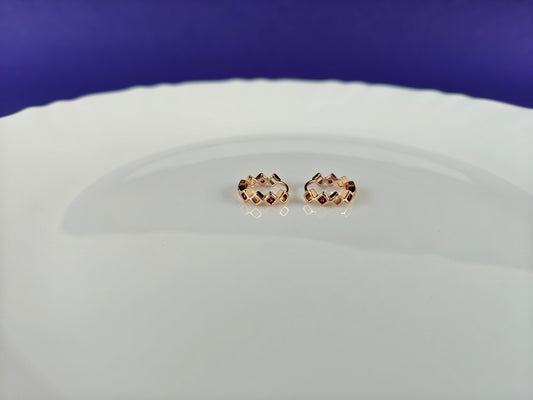 ROSEGOLD EARRING 7T BT2 X