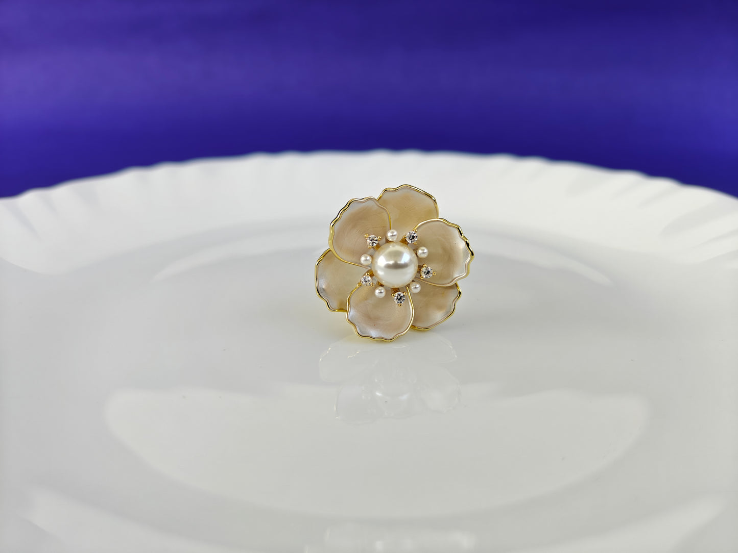 GOLD  ADJUSTABLE RING X