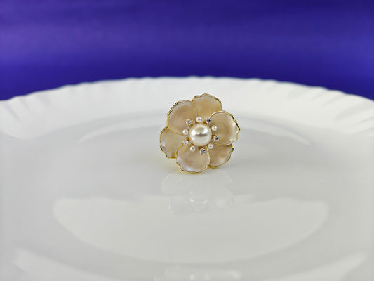 GOLD  ADJUSTABLE RING X