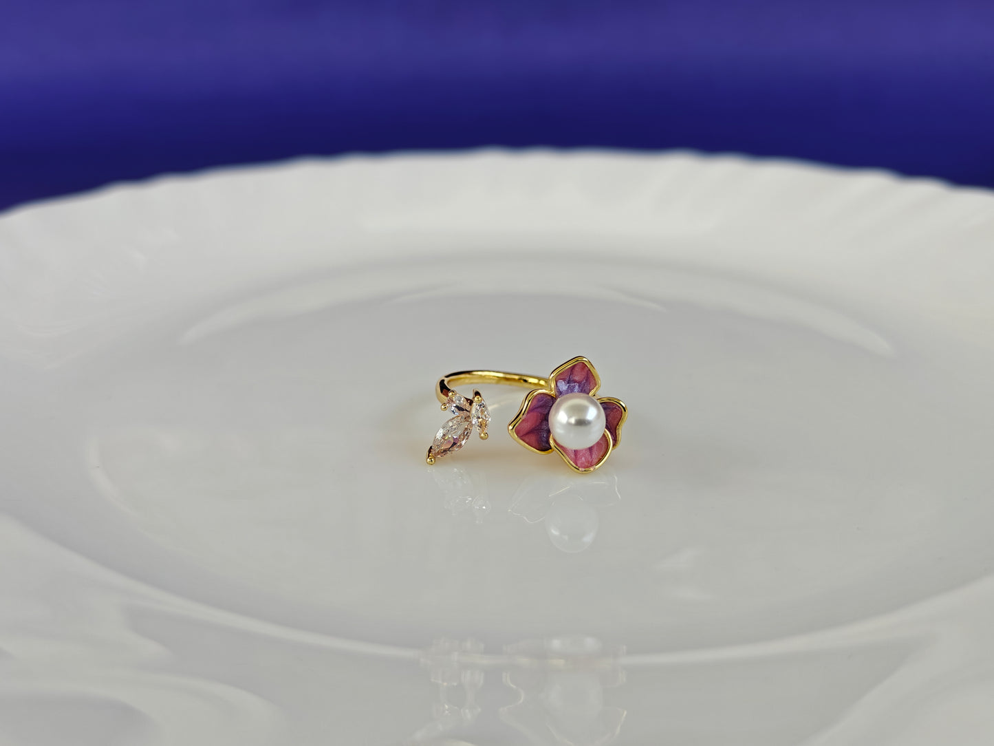 GOLD ADJUSTABLE RING X