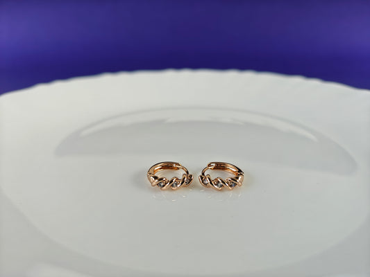 ROSEGOLD EARRING 8G BT2 X