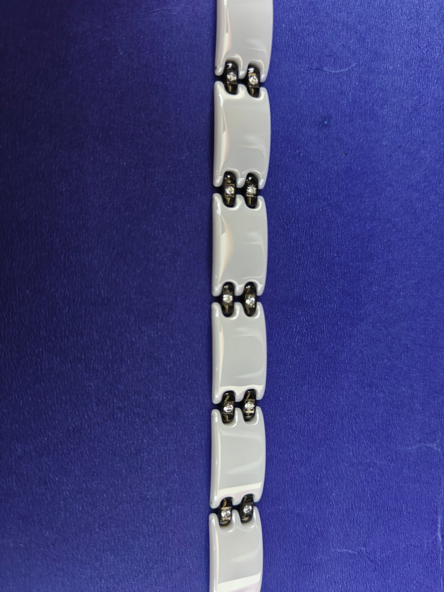 MENS SILVER WHITE CHAIN BRACELET I xx