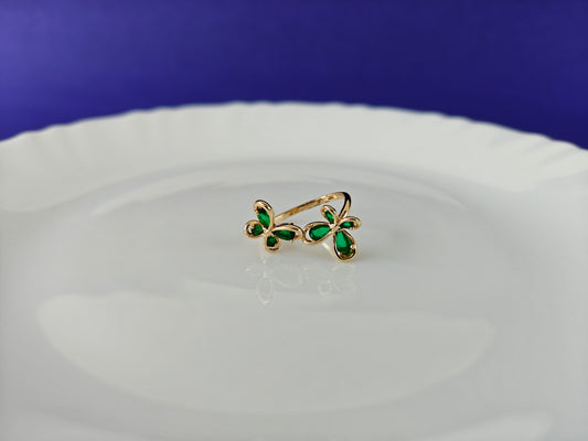 ADJUSTABLE GOLD RING X