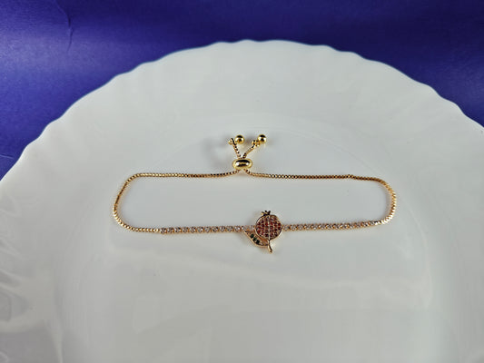 ADJUSTABLE GOLD CHAIN BRACELET Z A2 xx