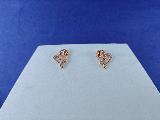 ROSEGOLD EARRING 5A  BT3
